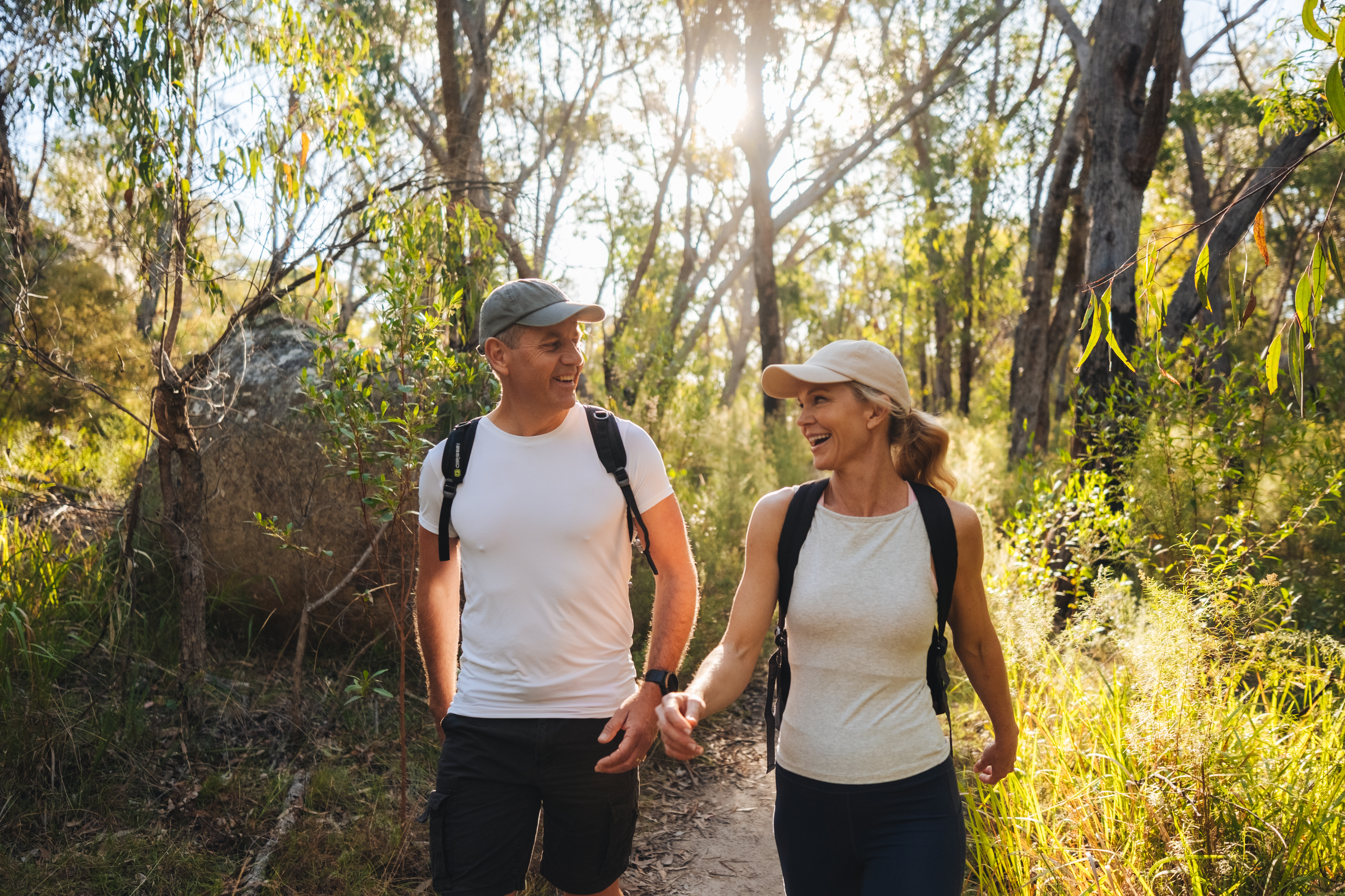 Hiking — bush walk with partner